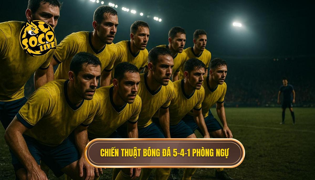 Bản chất và cấu trúc vận hành của chiến thuật bóng đá 5-4-1 phòng ngự