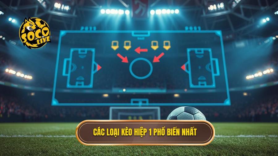 2. Các loại kèo hiệp 1 phổ biến nhất