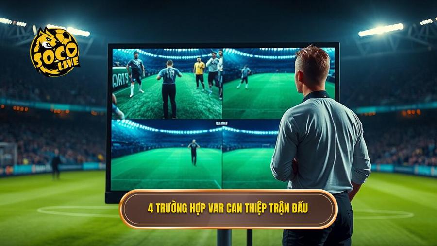 3. 4 trường hợp VAR can thiệp trận đấu