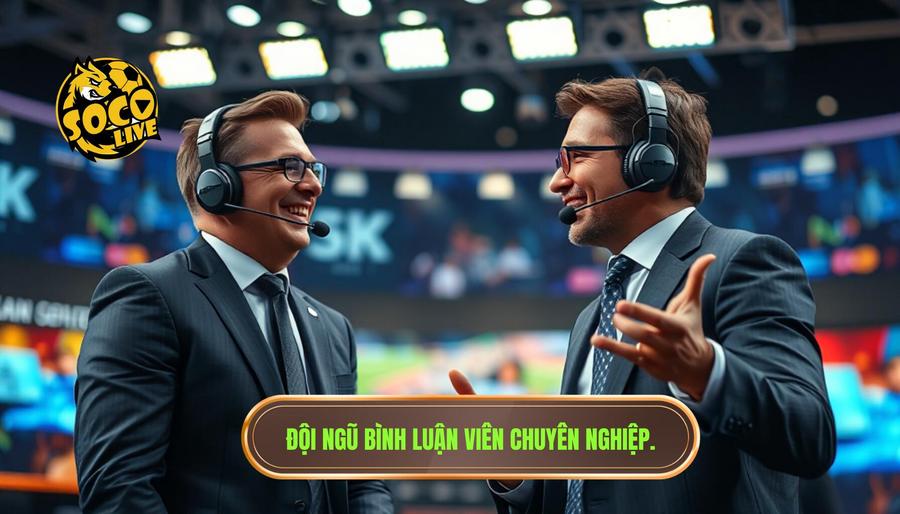 Đội ngũ bình luận viên (BLV) hài hước và chuyên nghiệp
