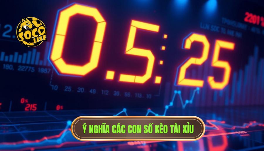 Ý nghĩa các con số trên bảng kèo: Cẩm nang toàn tập cho người chơi cá cược 3 3. Ý nghĩa các con số kèo Tài Xỉu
